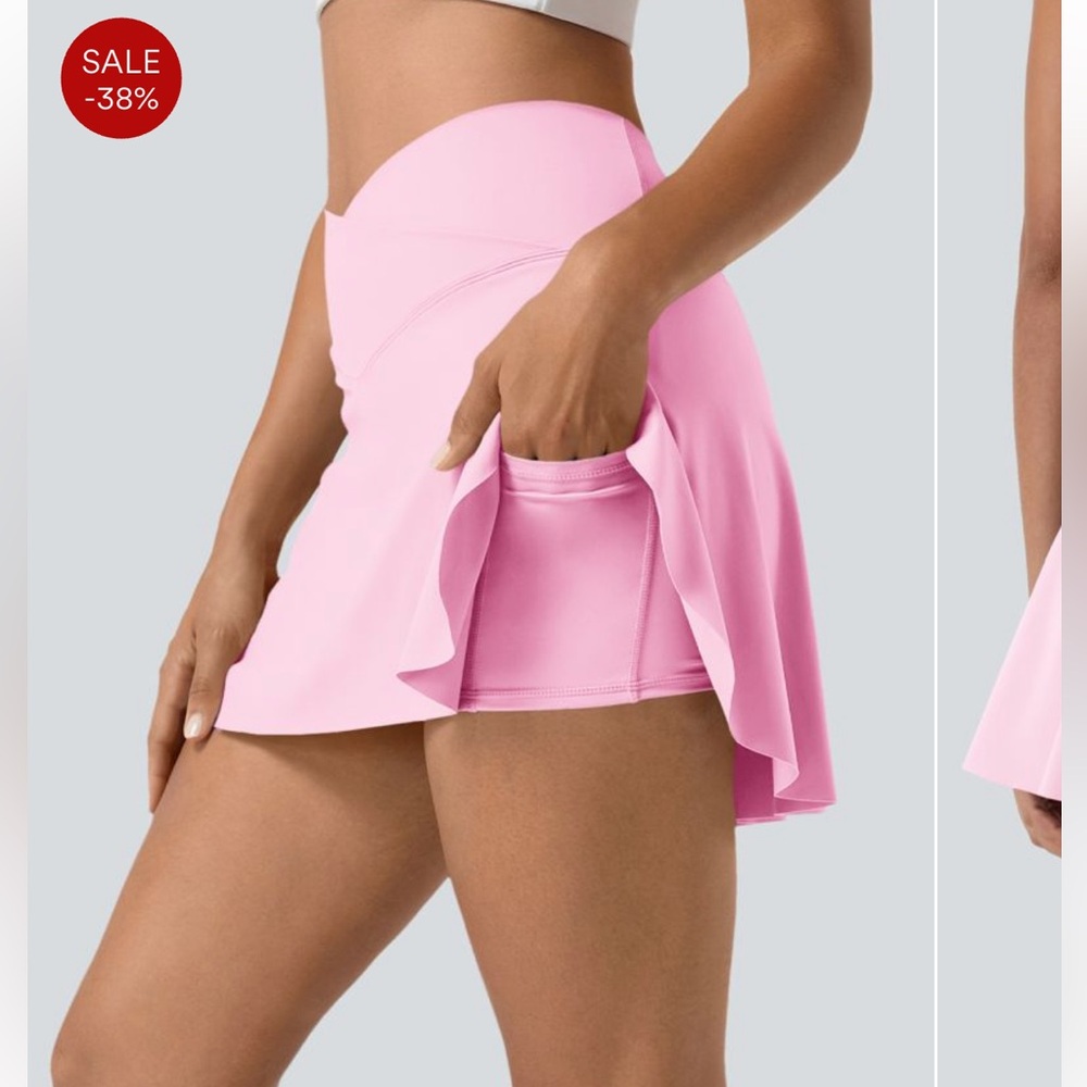 Stylish Light Pink Skort